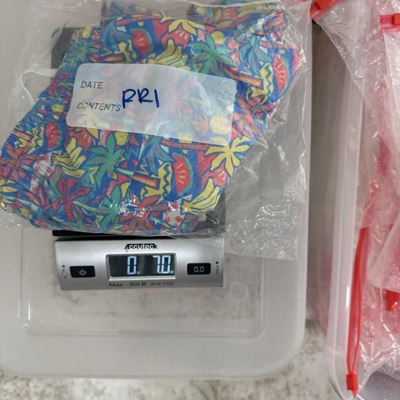 Chubbies Shorts Mens Medium Blue Tropical Swim Trunks 5in Inseam Lined Volley - Picture 10 of 10